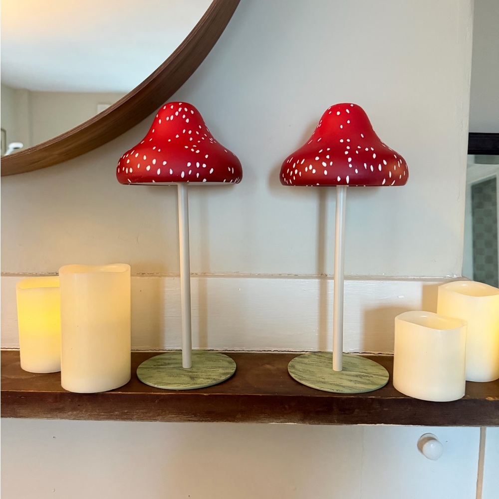 John Derian x Target Red Mushroom Table Lamps - Set of 2 - SOLD OUT